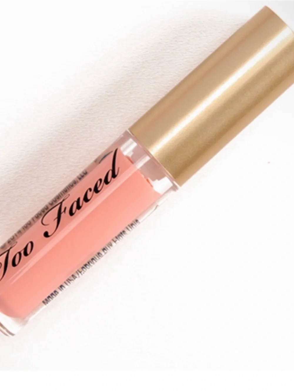 2 lippie’s -Too Faced Liquid Lipstick in Peachy Nude Pink